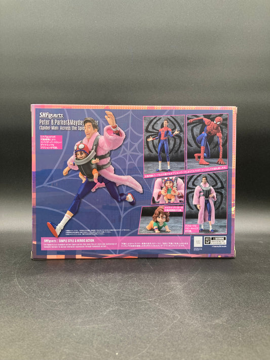 Peter B. Parker & Mayday Parker Bandai SHFiguarts Spider-Man Across The Spider-Verse Figure Set