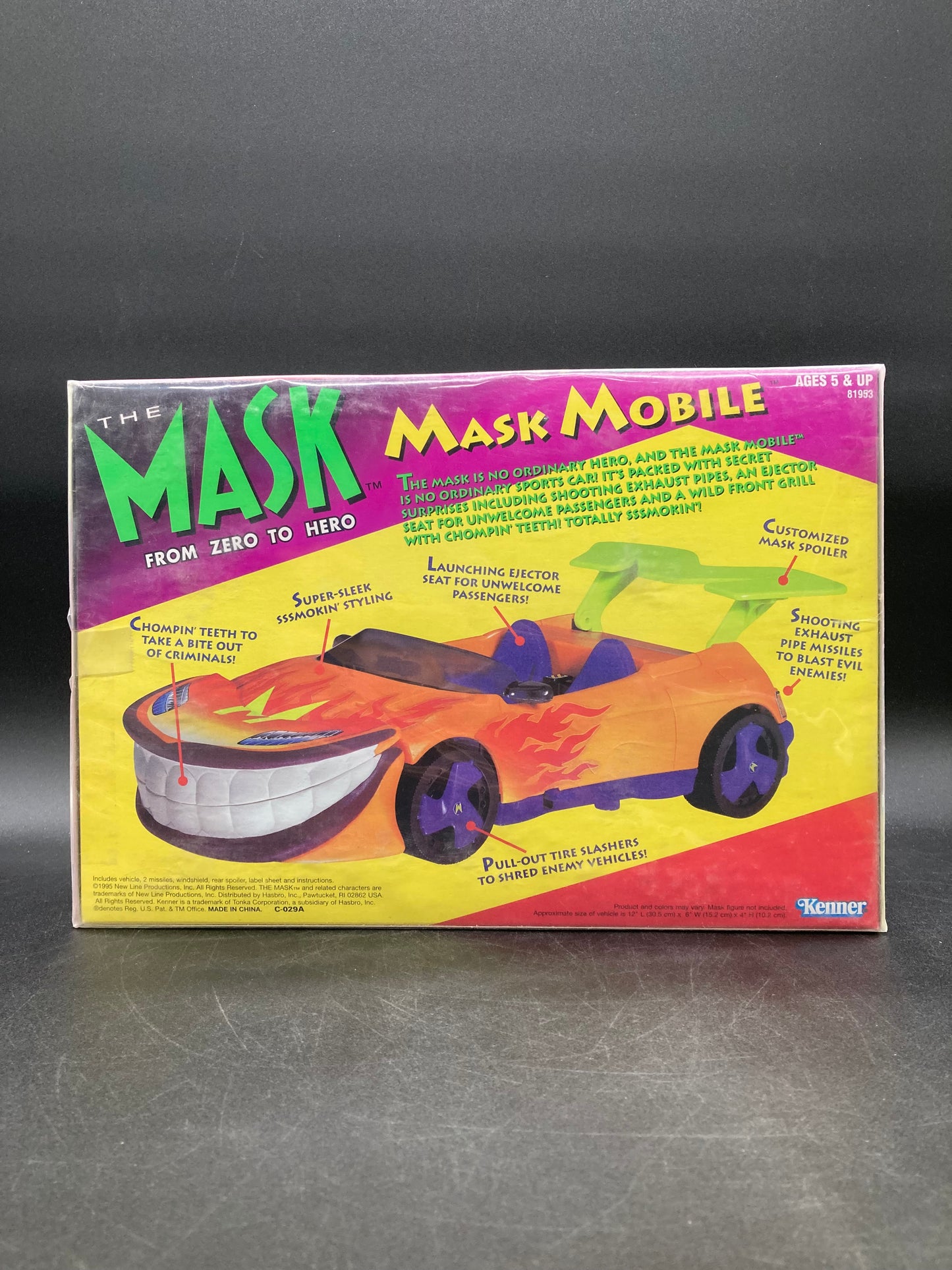 Mask Mobile Kenner The Mask Figure Vehicle Playset 1995