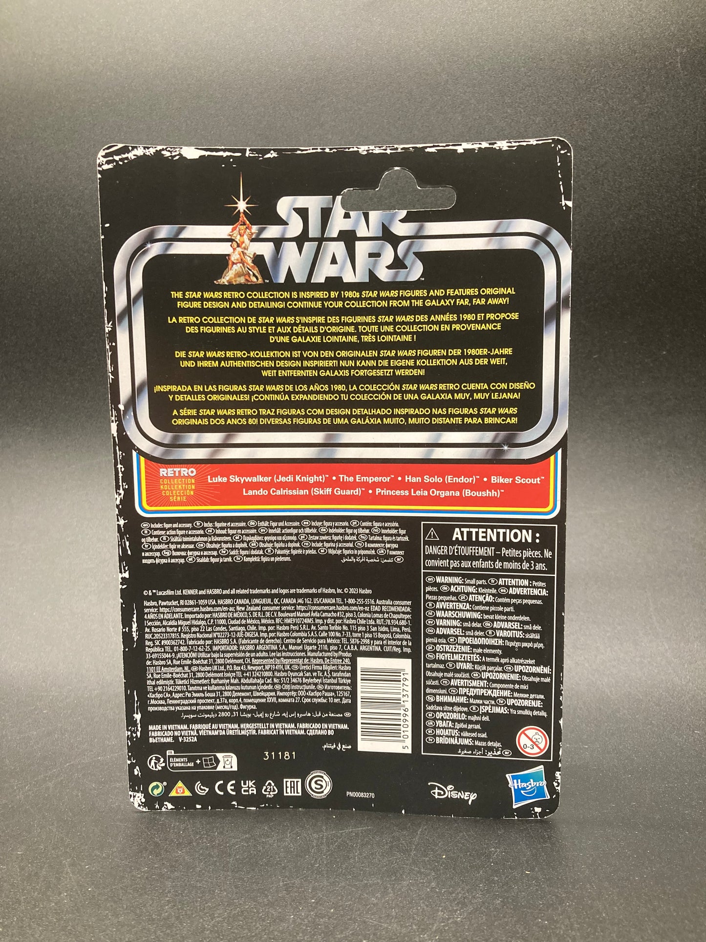 Han Solo Hasbro Star Wars Return Of The Jedi 40th Anniversary Retro Kenner 3.75in. Figure 2023