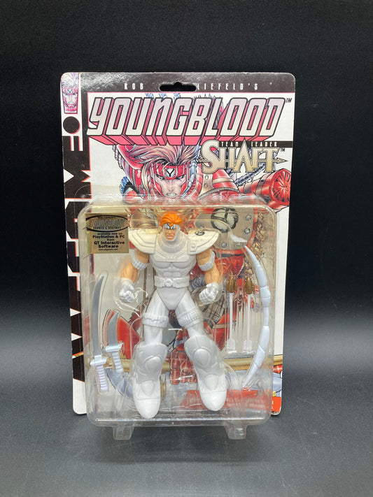 Team Leader Shaft (White Variant) Awesome Toys Youngblood Figure 1997