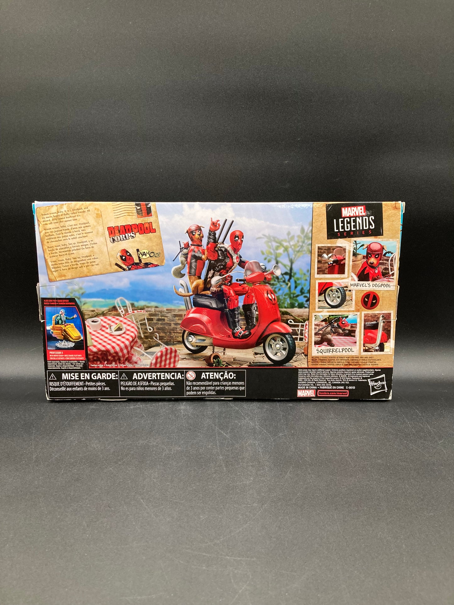 Deadpool Corps with scooter Hasbro Marvel Legends Figure Set 2019 (Open)