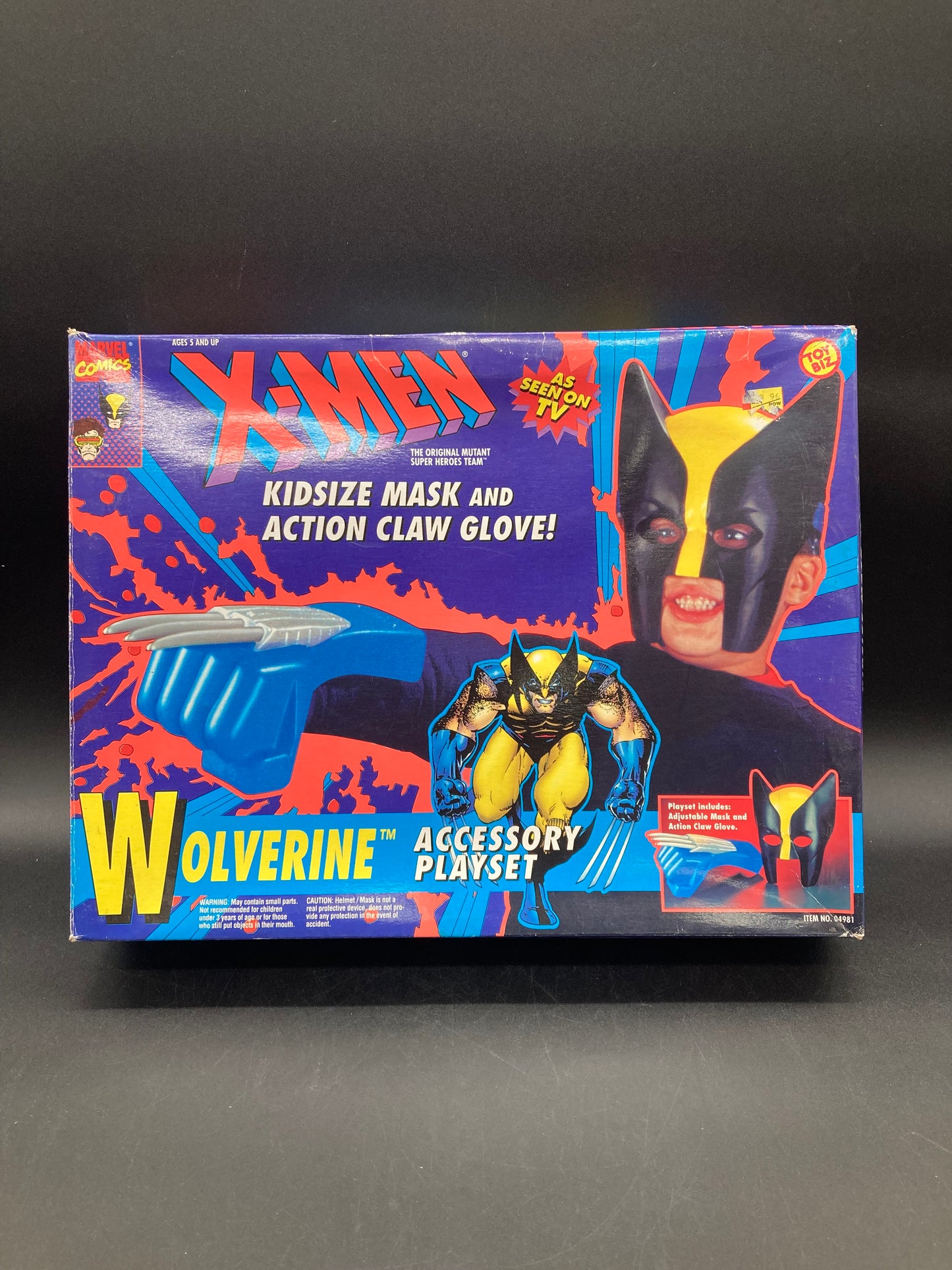 Wolverine Accessory Playset Toybiz X-Men Toy Set 1994 (Open)