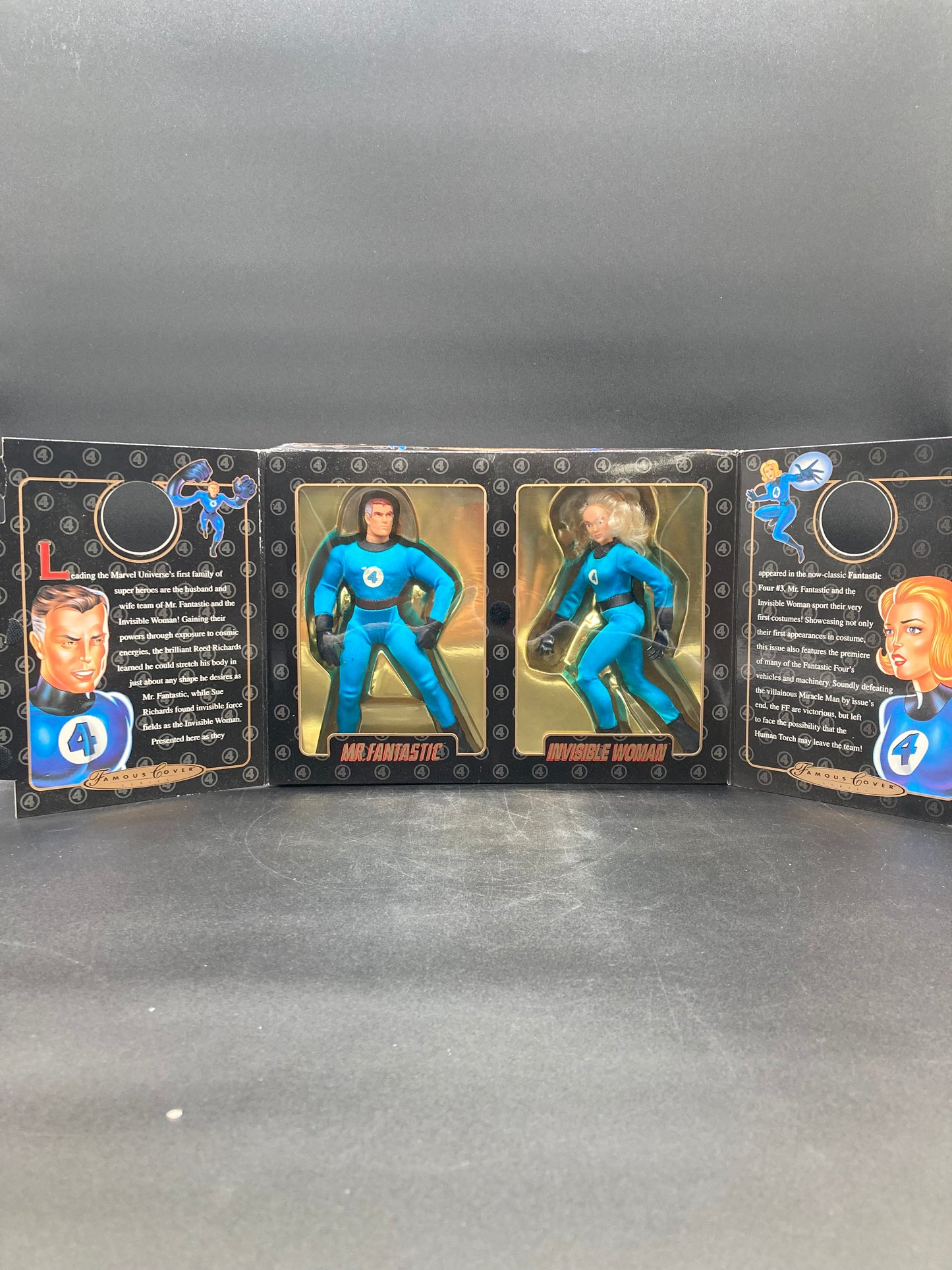 Fantastic Four Toybiz Marvel Famous Cover Series Special Collector’s Edition Figure Set 1998