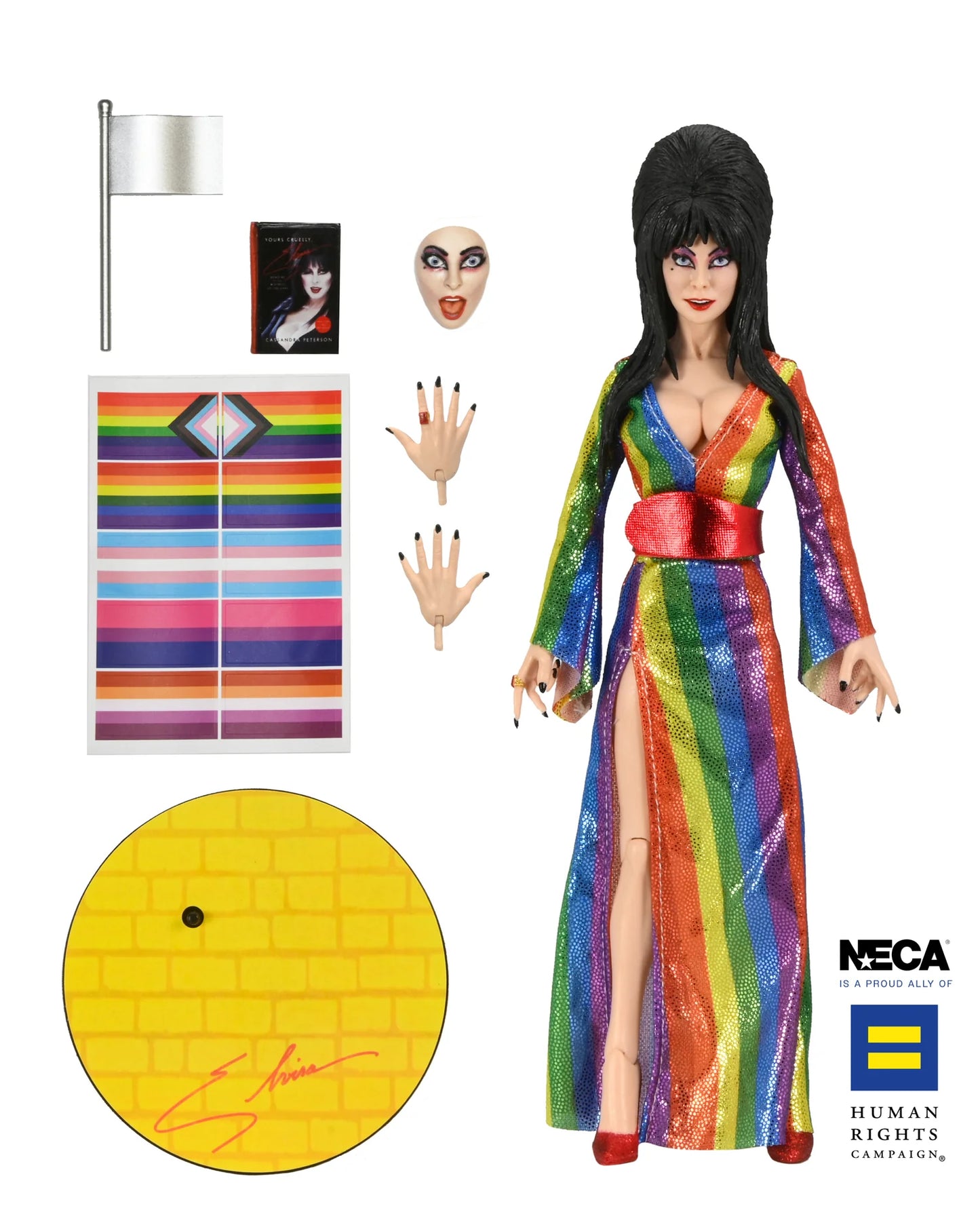 Elvira Over the Rainbow (Pride Edition) Action Figure NECA 2024