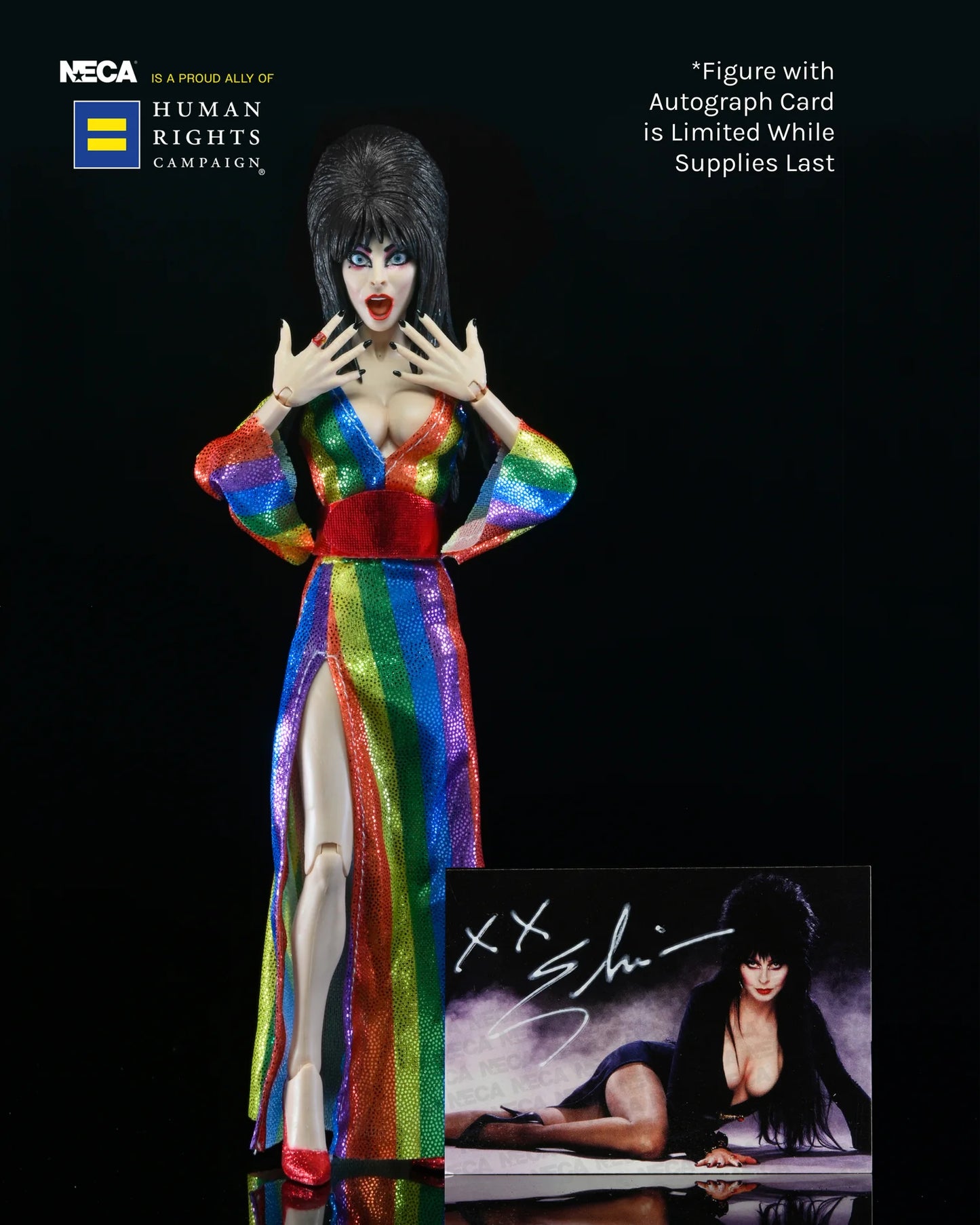 Elvira Over the Rainbow (Pride Edition) Action Figure NECA 2024