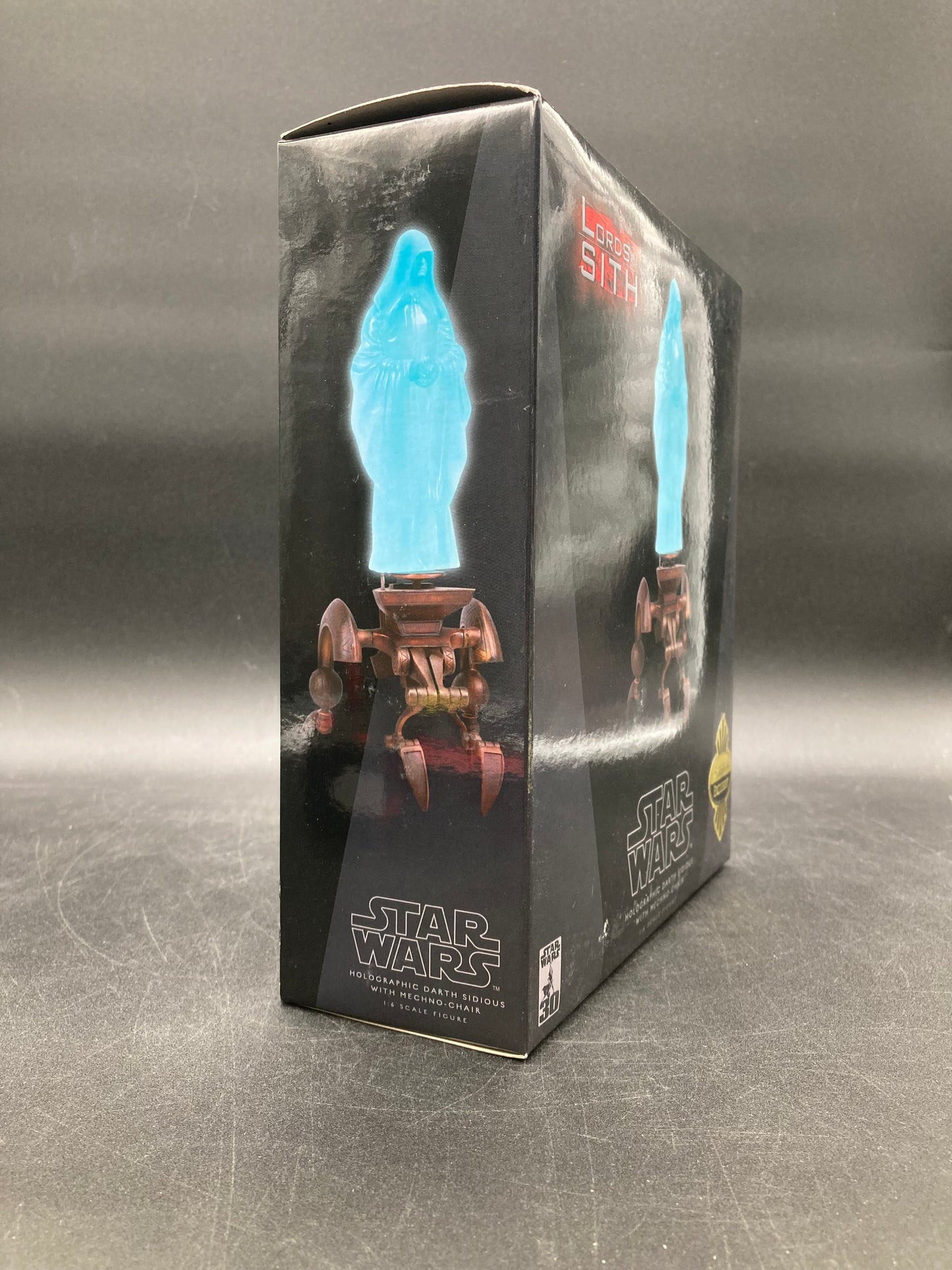 Holographic Darth Sidious W/ Mecho-Chair Sideshow Collectibles Star Wars Lords Of The Sith Exclusive 1:6 Scale Figure 2007