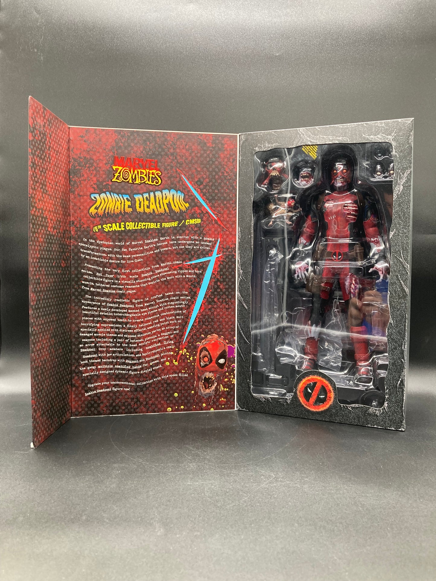 Zombie Deadpool Hot Toys Marvel Zombies 1/6 Scale Collectible Figure 2021 CMS06