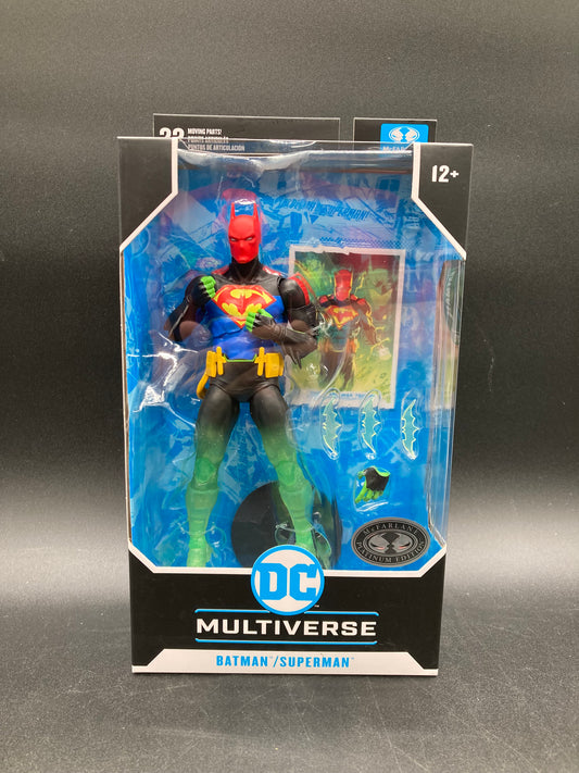 Batman/Superman Fusion (Green Variant) McFarlane DC Multiverse Batman/Superman: World’s Finest Platinum Edition Figure 2024