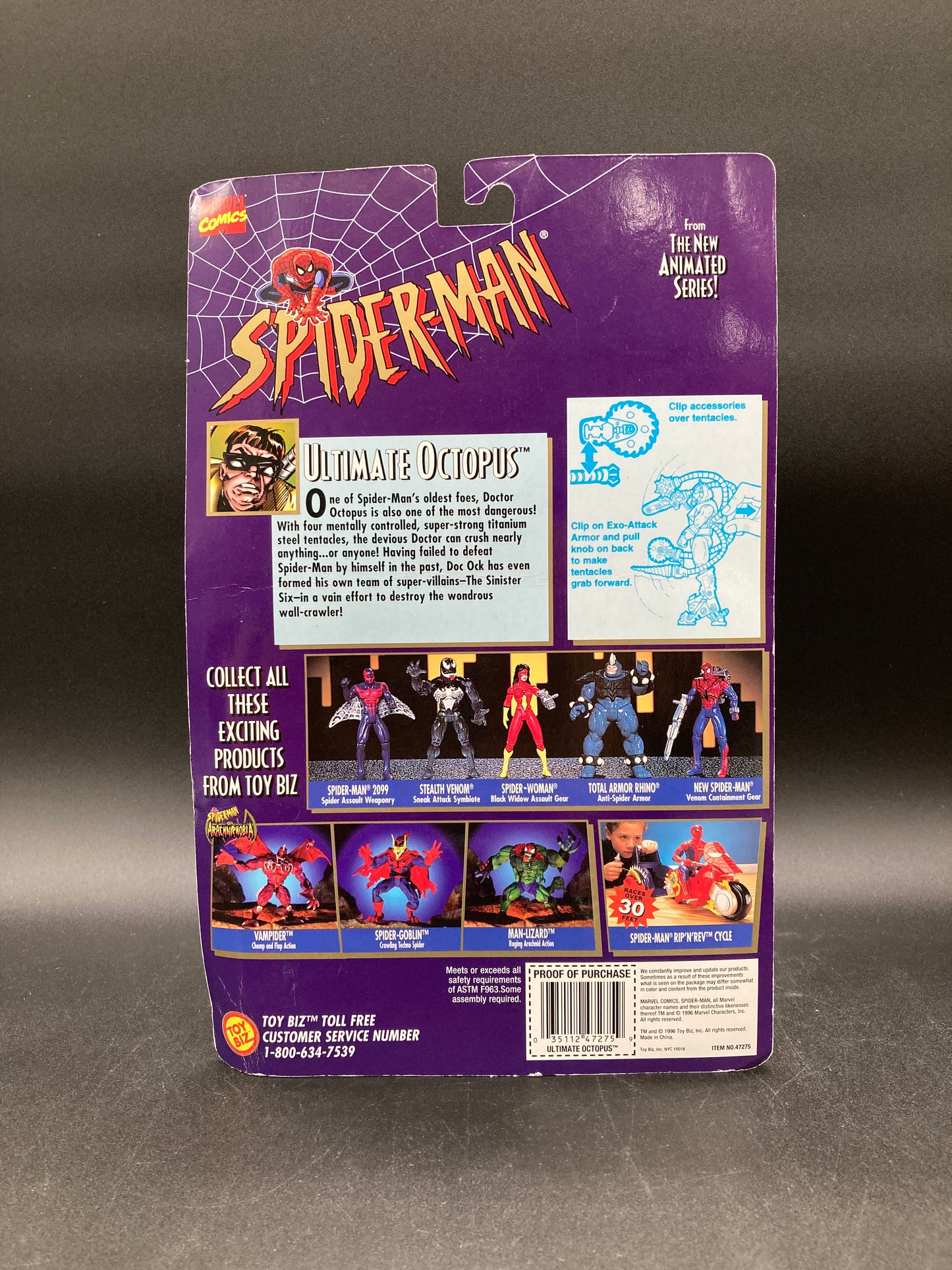 Ultimate Octopus Toybiz Spider-Man Techno Wars Figure 1996