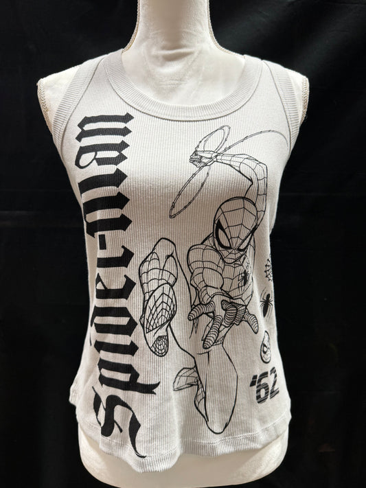 Gray Spider-Man Ribbed Tank