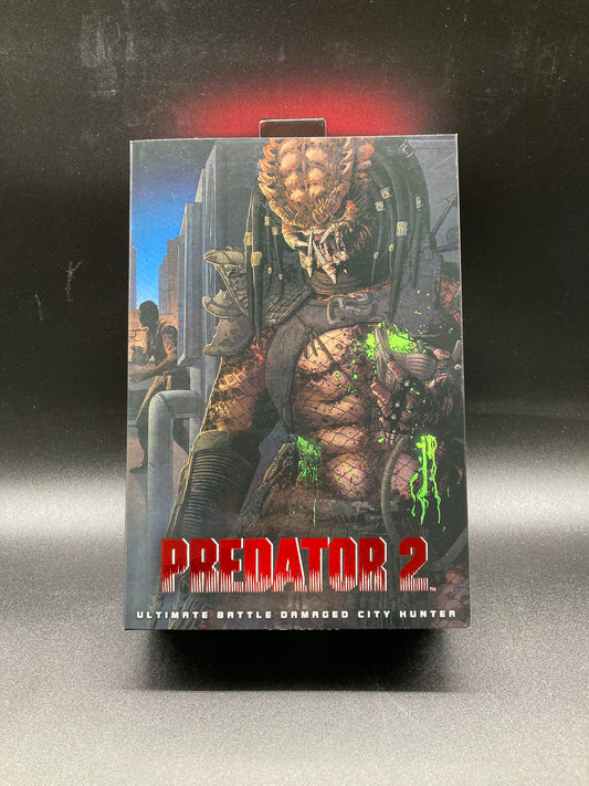 Ultimate Battle Damaged City Hunter Predator NECA 30th Anniversary Predator 2 Figure