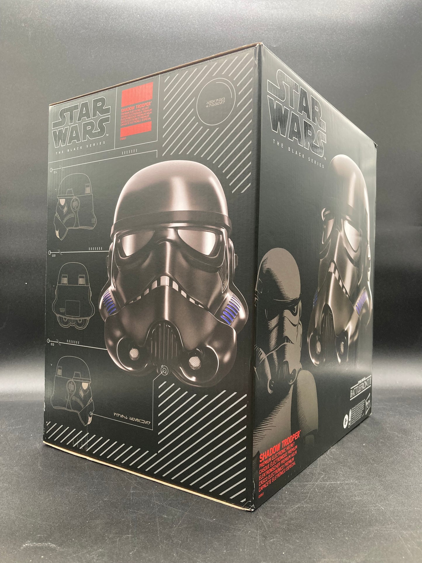 Shadow Trooper Helmet Hasbro Star Wars Black Series Battlefront II Premium Electronic Cosplay Helmet