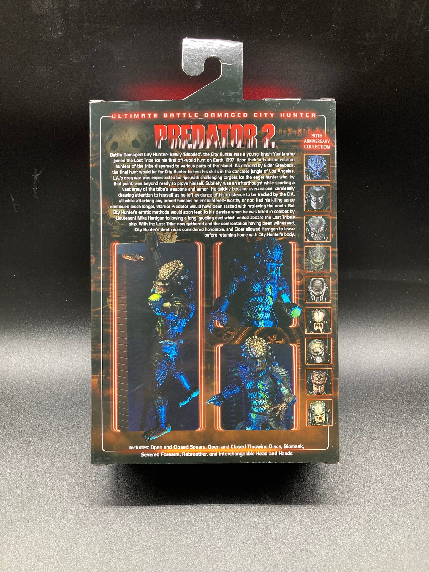 Ultimate Battle Damaged City Hunter Predator NECA 30th Anniversary Predator 2 Figure