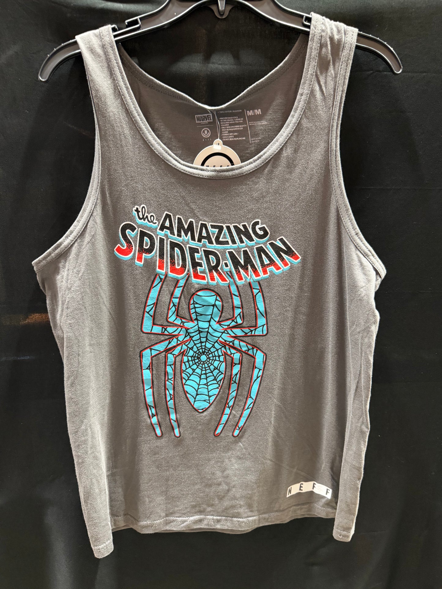 Men's Gray Spider-Man Tank