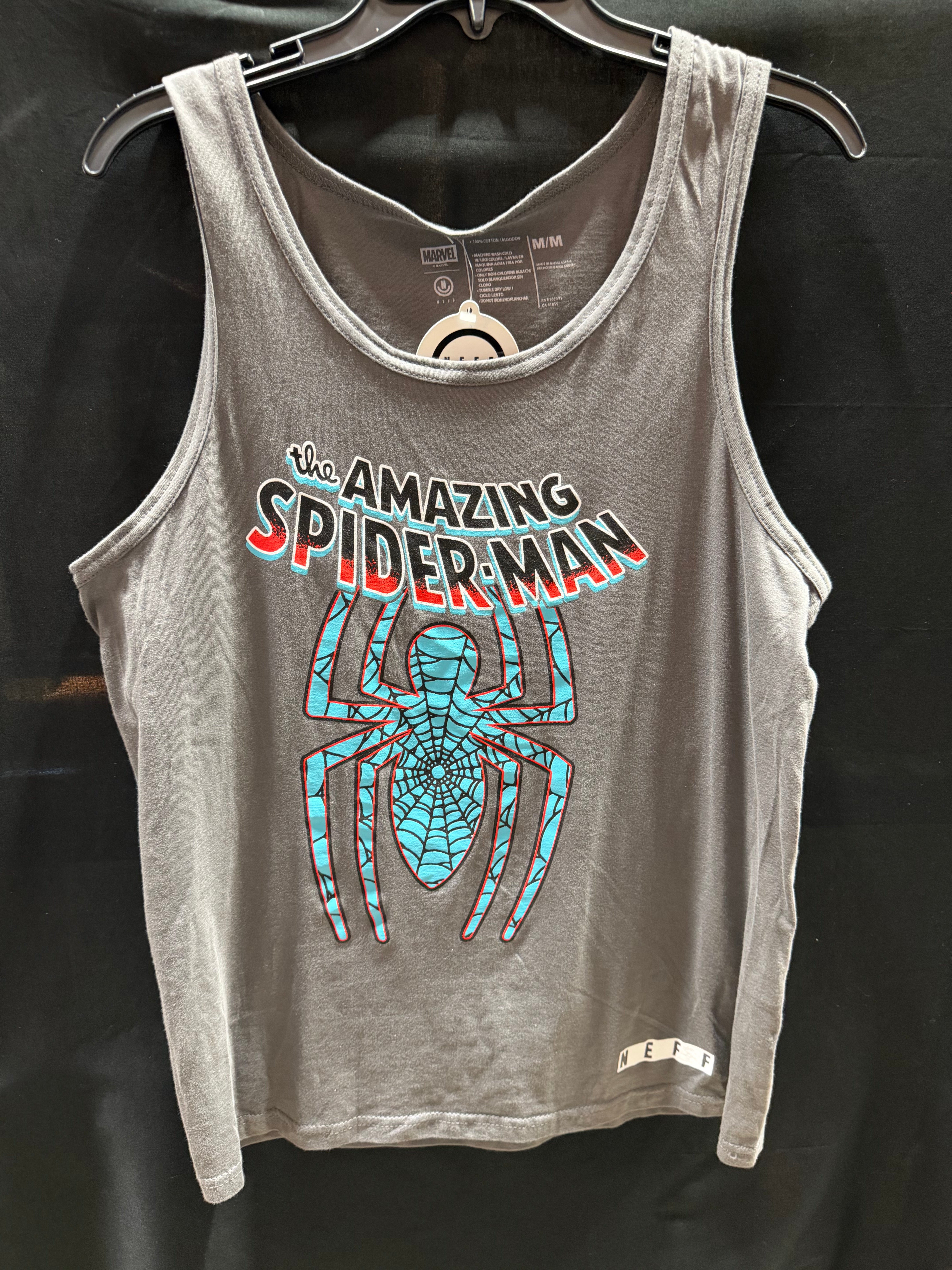Men's Gray Spider-Man Tank