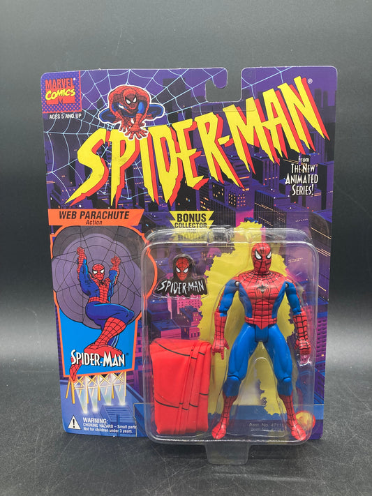 Web-Parachute Spider-Man Toybiz Spider-Man Animated Series Figure 1994