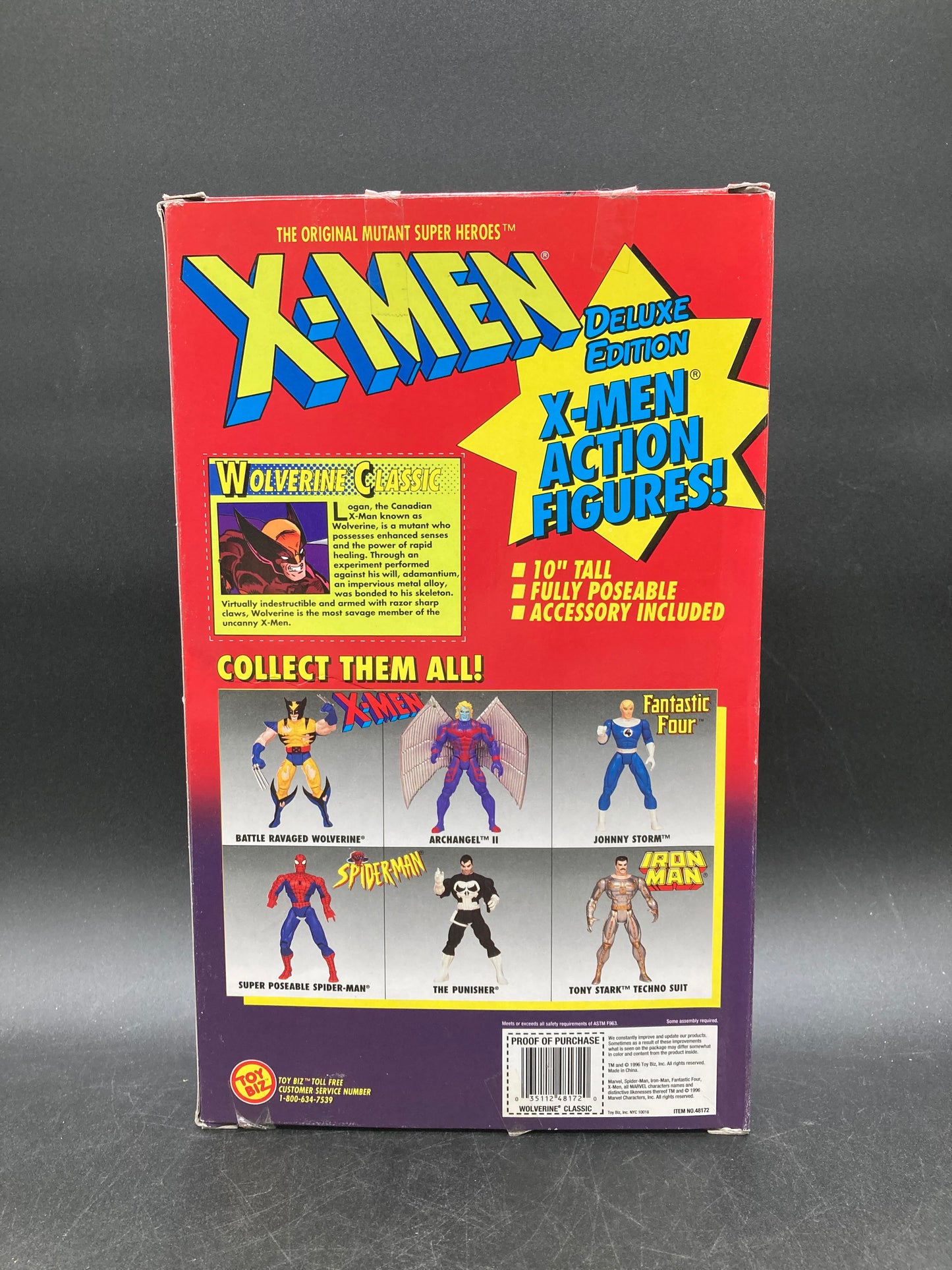 Classic Wolverine Toybiz X-Men Deluxe Edition 10” Figure 1996