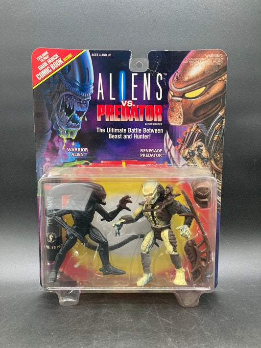 Warrior Alien VS Renegade Predator Kenner Aliens VS Predator Figure Set 1993