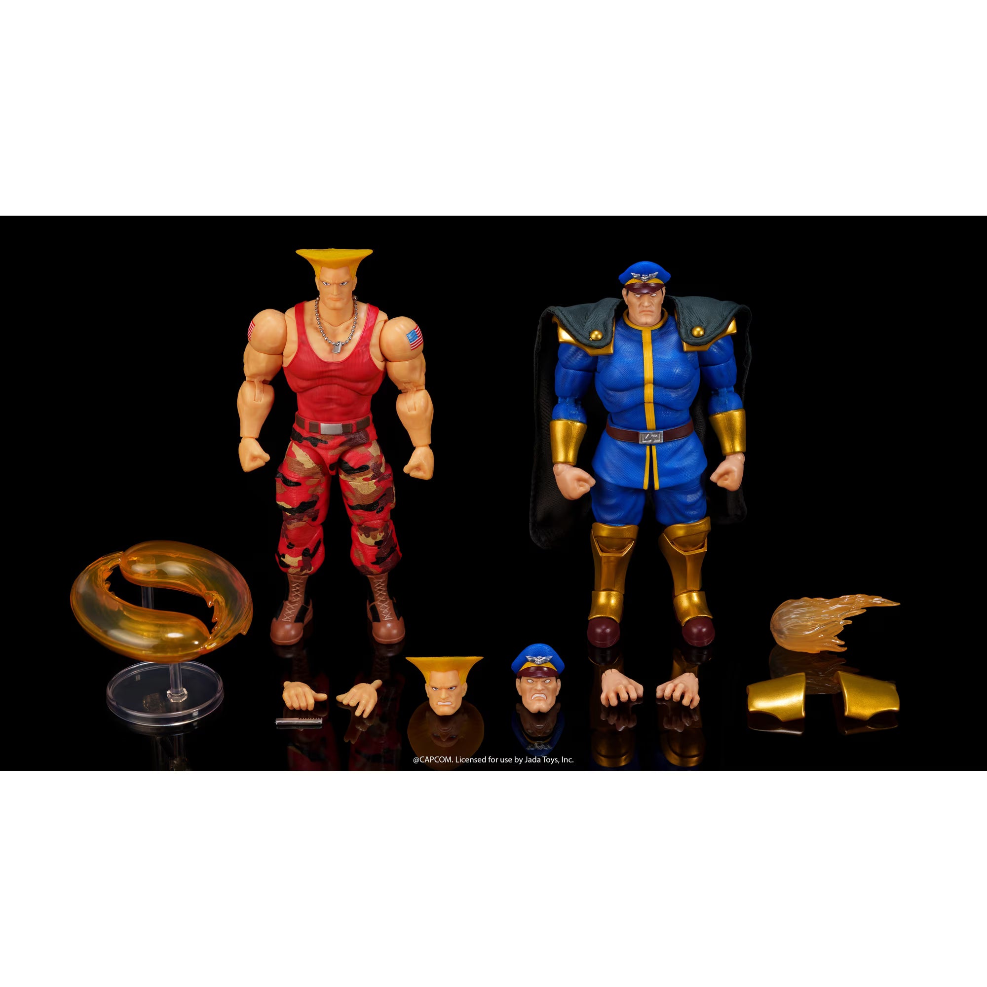 Guile Vs M.Bison Player 2 Ultra Street Fighter II Action Figure Set Capcom Jada Toys 2026