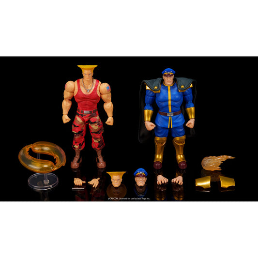 Guile Vs M.Bison Player 2 Ultra Street Fighter II Action Figure Set Capcom Jada Toys 2026