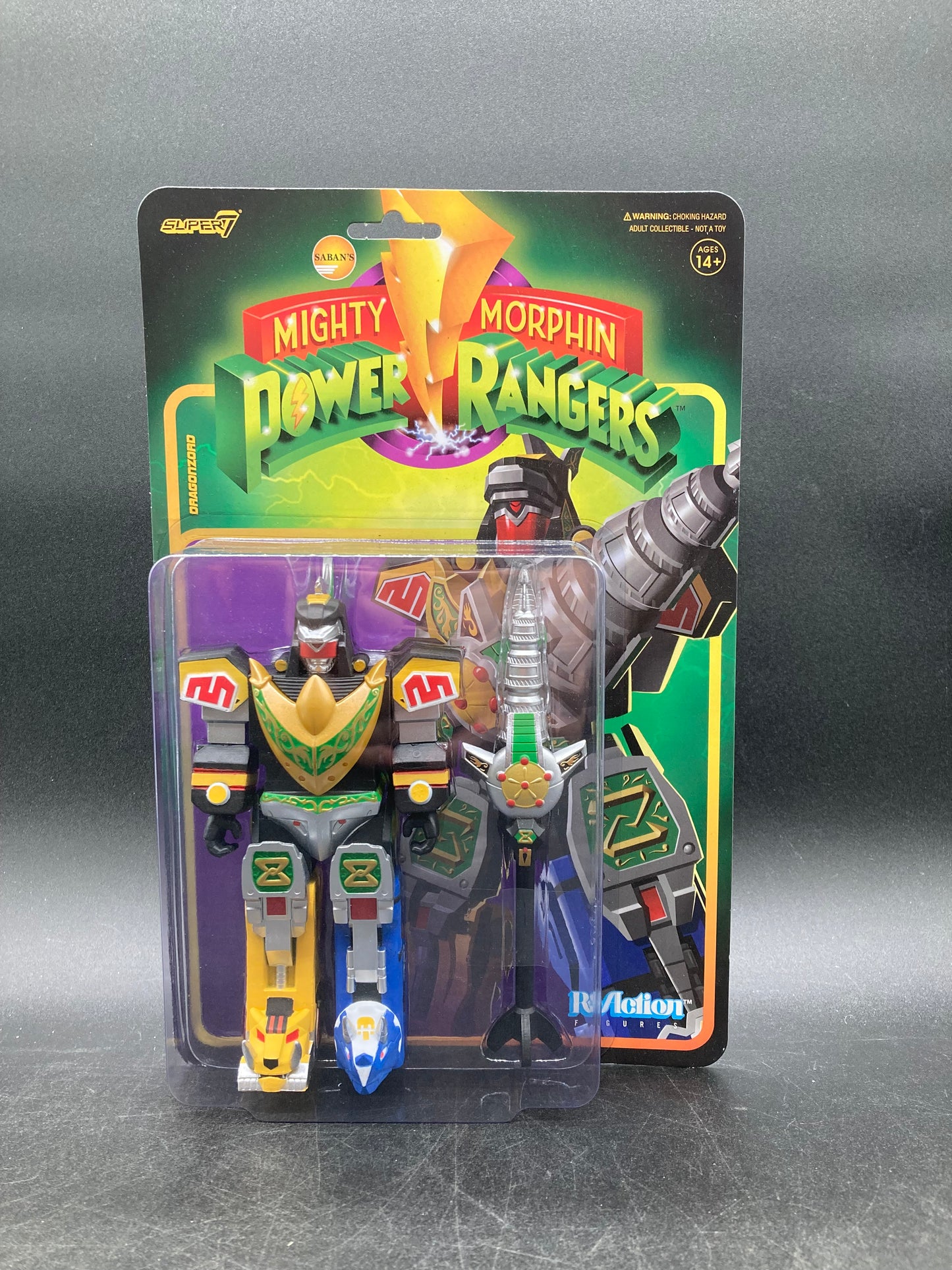 Dragonzord Super 7 Mighty Morphin Power Rangers ReAction Figure 2021