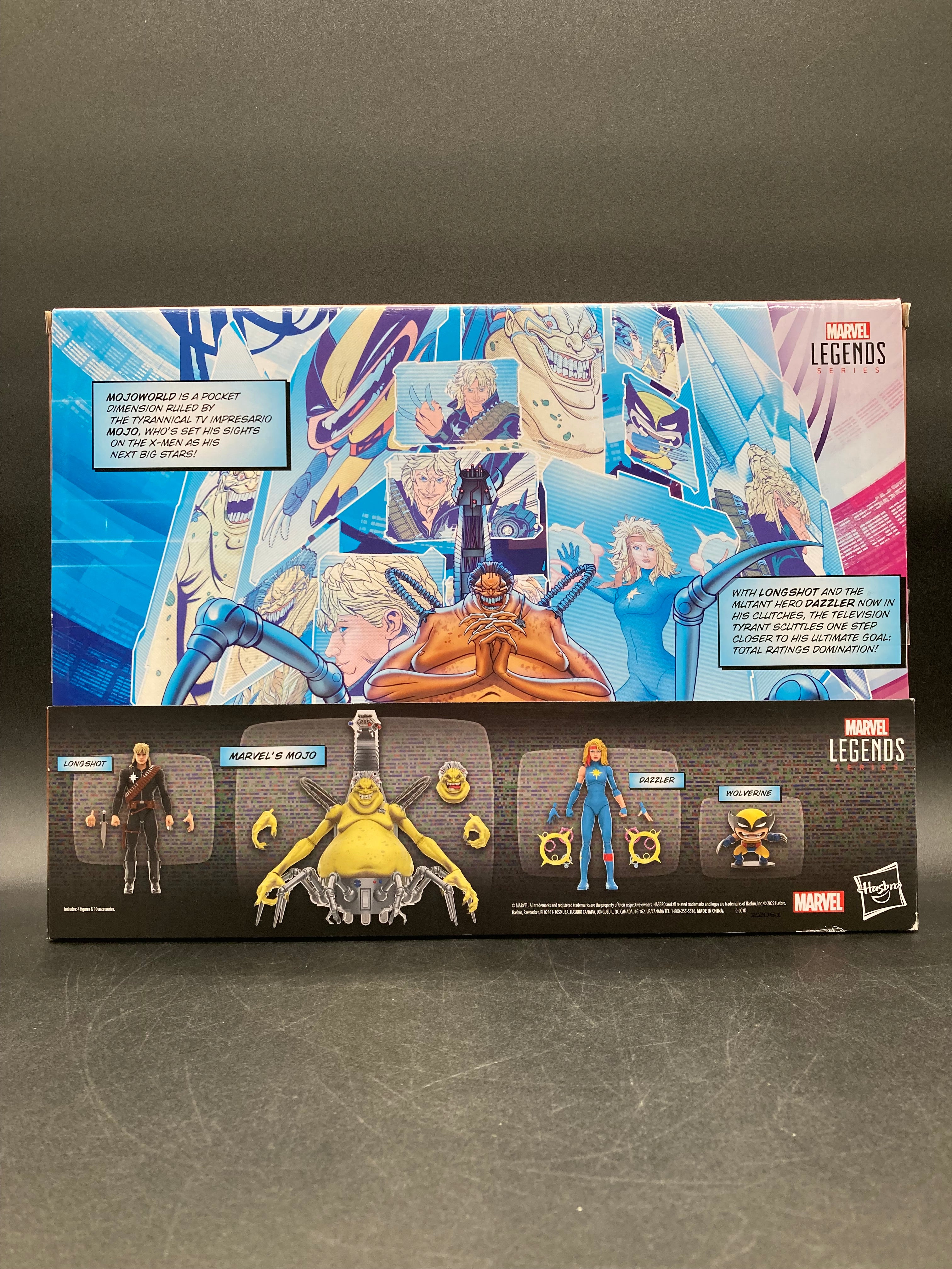 Mojo World TV Set Hasbro Marvel Legends X-Men Dazzler, Longshot