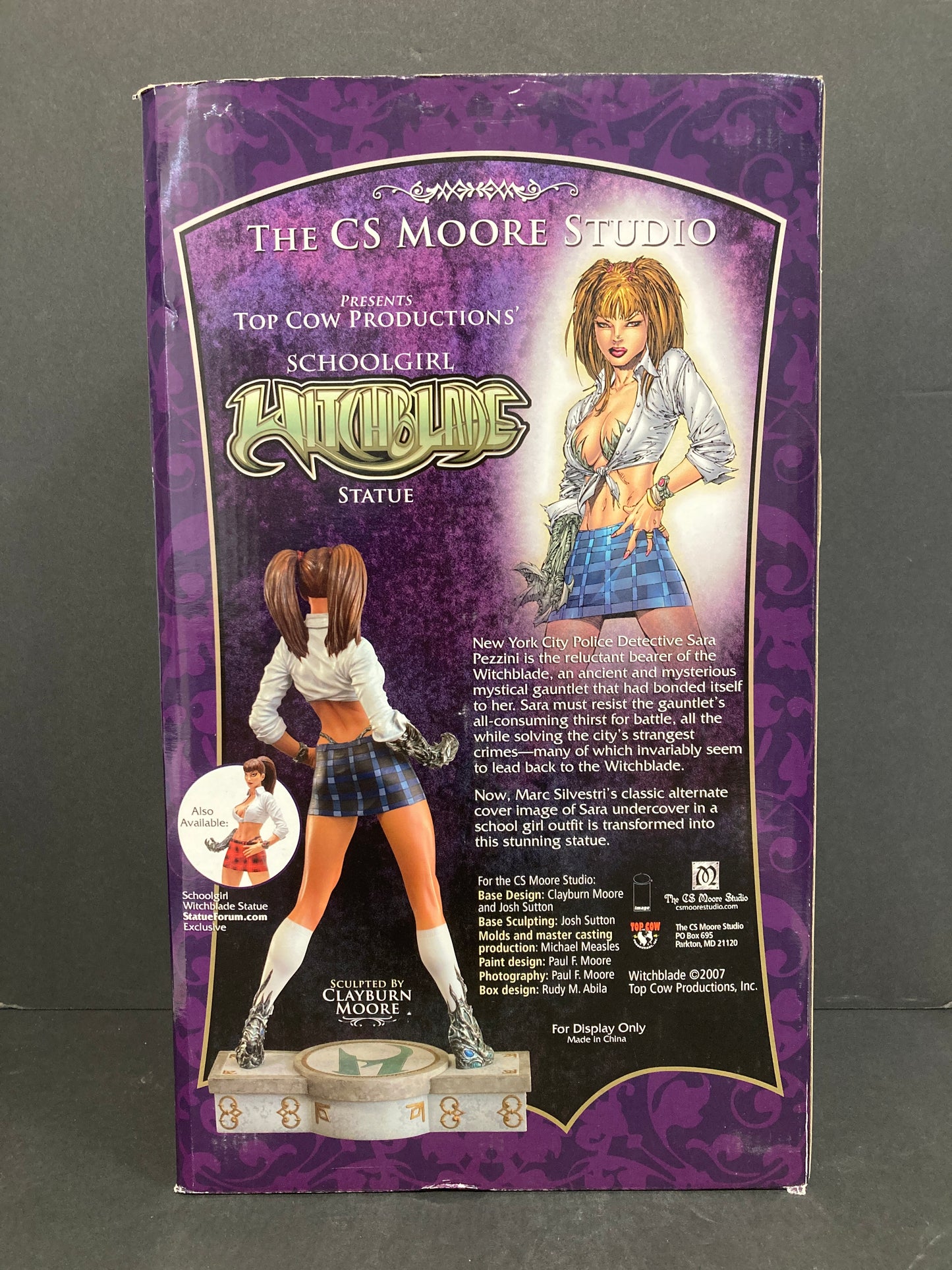 Schoolgirl Witchblade CS Moore Studio Top Cow Limited 1260/1500 Statue