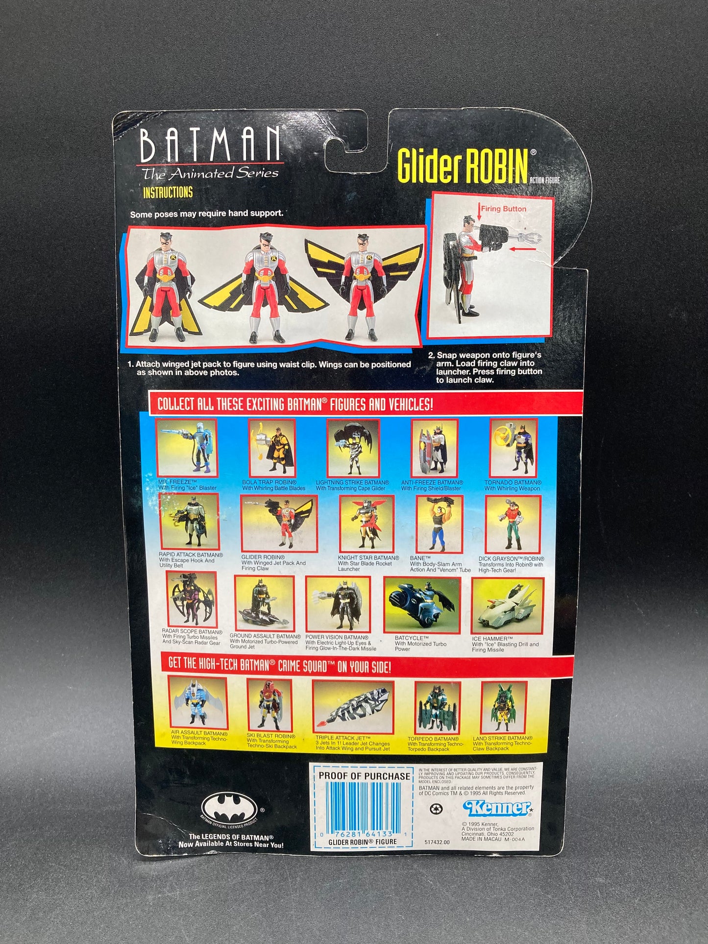 Glider Robin Kenner Batman Animated Series Figure 1995