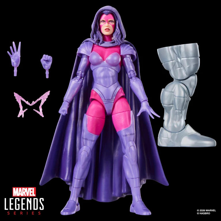 Psylocke (BAF Marvel's Box) Action Figure Marvel Legends Hasbro 2026. Figure and accessories.