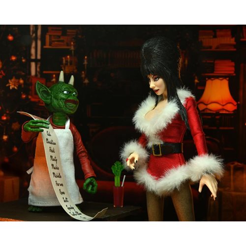Elvira Very Scary X-Mas Clothed Action Figure NECA 2023
