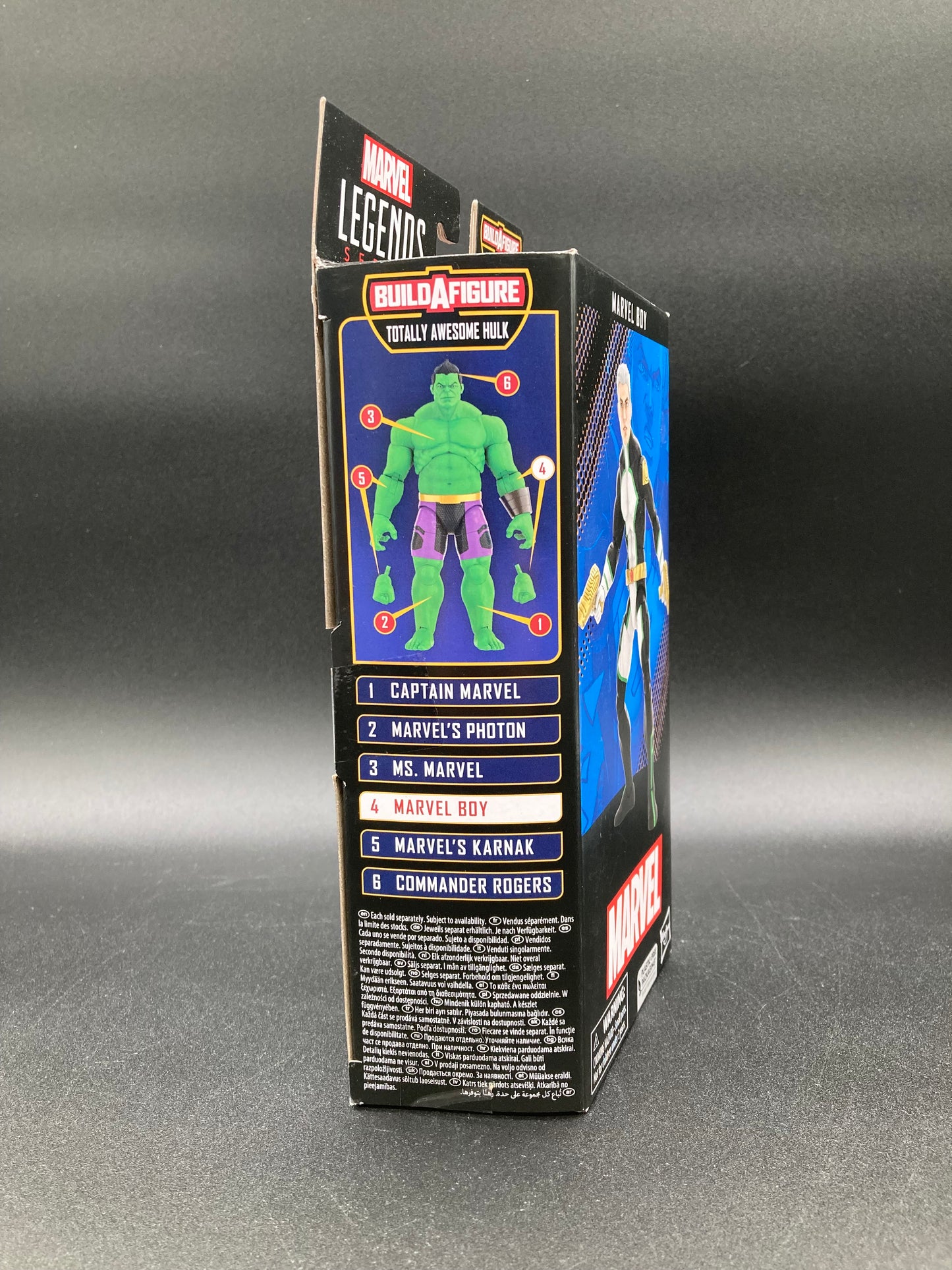 Marvel Boy Figure Hasbro Marvel Legends Totally Awesome Hulk BAF 2022