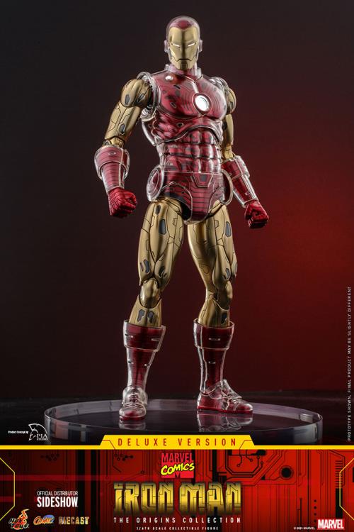 Iron Man The Origins Collection Hot Toys 1/6 Scale Collectible Die Cast Figure Deluxe Version 2022 CMS08-D38
