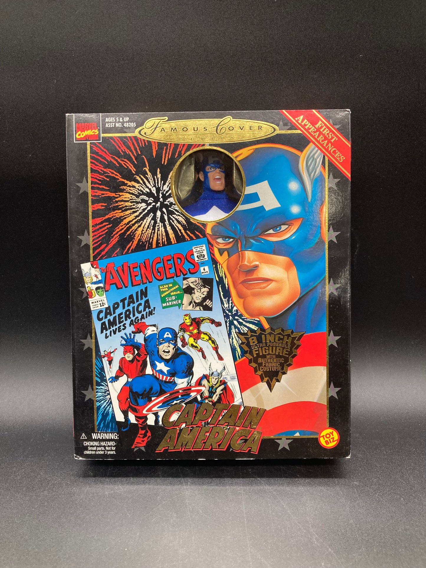 Captain America Toybiz Marvel Famous Cover Series Special Collector’s Edition Figure 1998