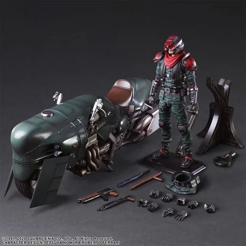 Final Fantasy VII Remake Shinra Elite Security Officer and Motorcycle Play Arts Kai Set