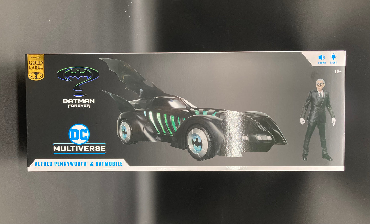 Alfred Pennyworth & Batmobile McFarlane DC Multiverse Batman Forever Gold Label Figure Set 2024