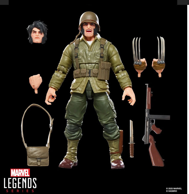 Wolverine (WWII Logan) Hasbro Marvel Legends Figure Executioner BAF 2025