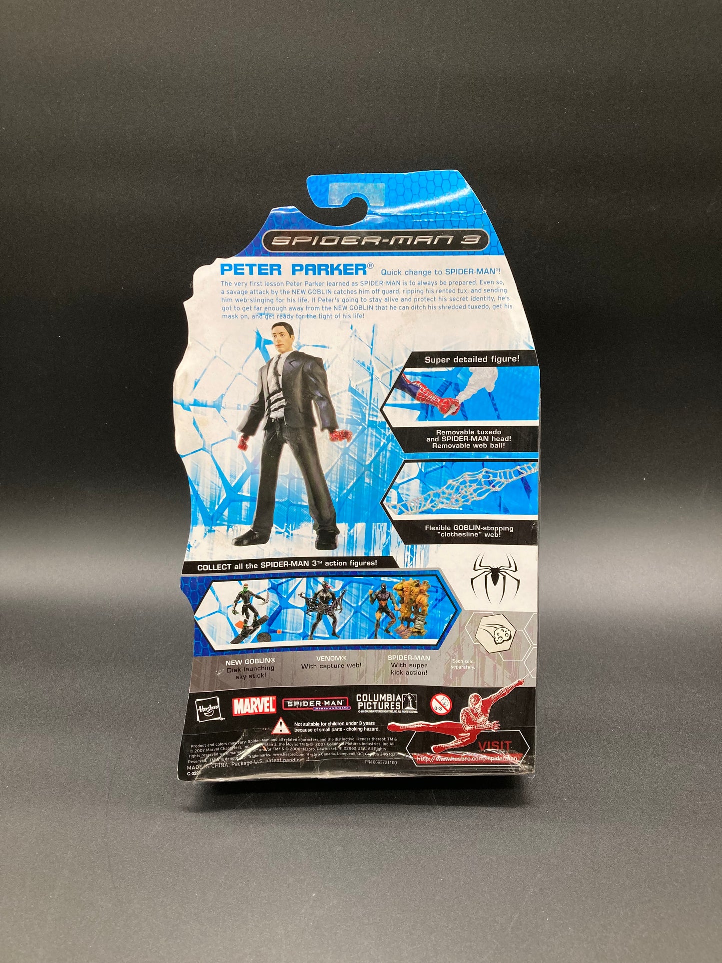 Peter Parker/Spiderman Hasbro Spider-Man 3 Figure Set 2007