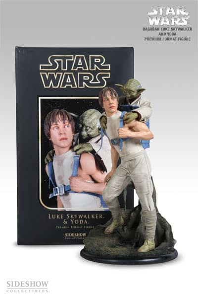 Luke Skywalker & Yoda Sideshow Collectibles 1/4 Scale Resin Statue (Open)