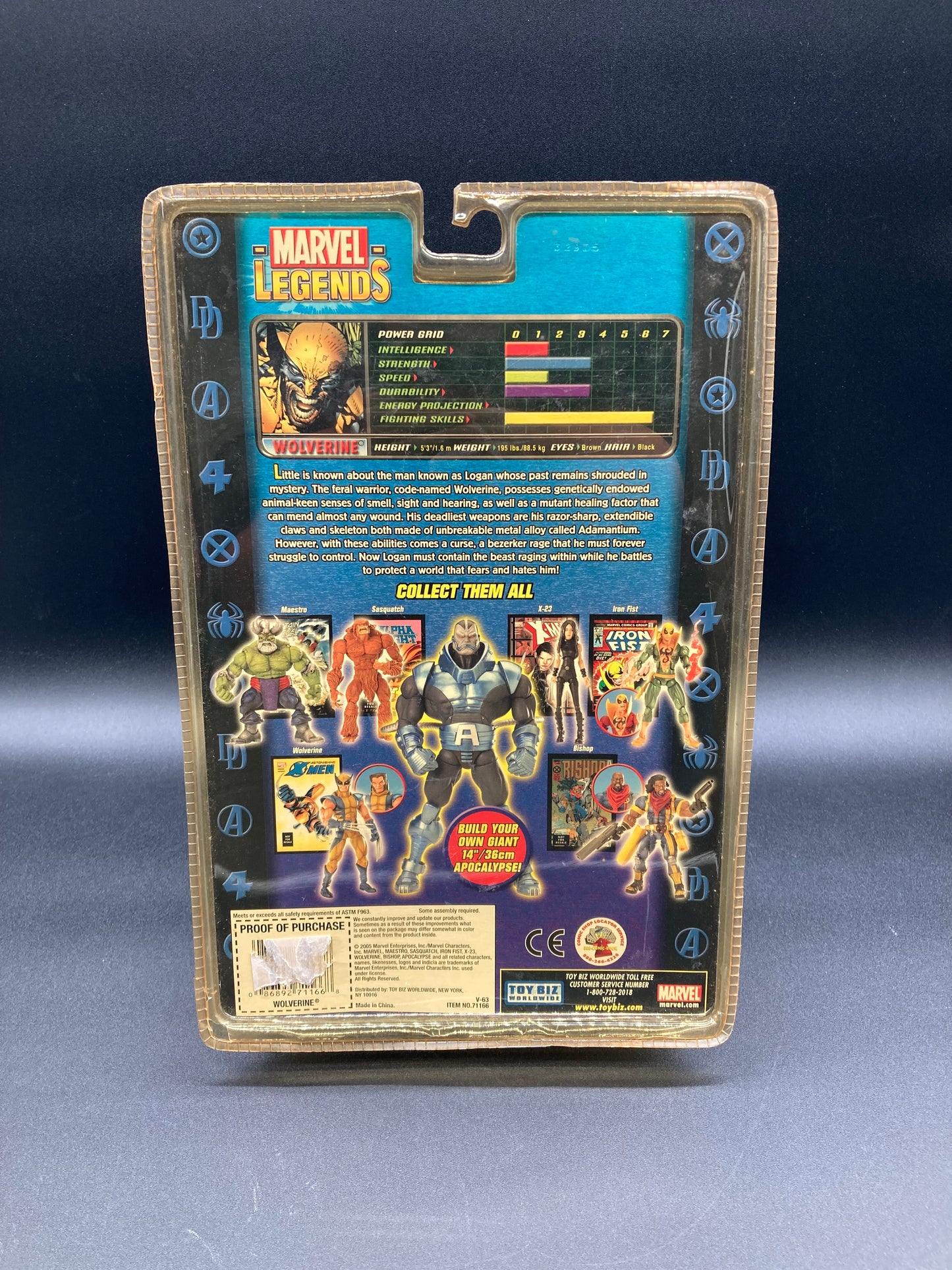 Wolverine Marvel Legends BAF Apocalypse 2005 Toybiz