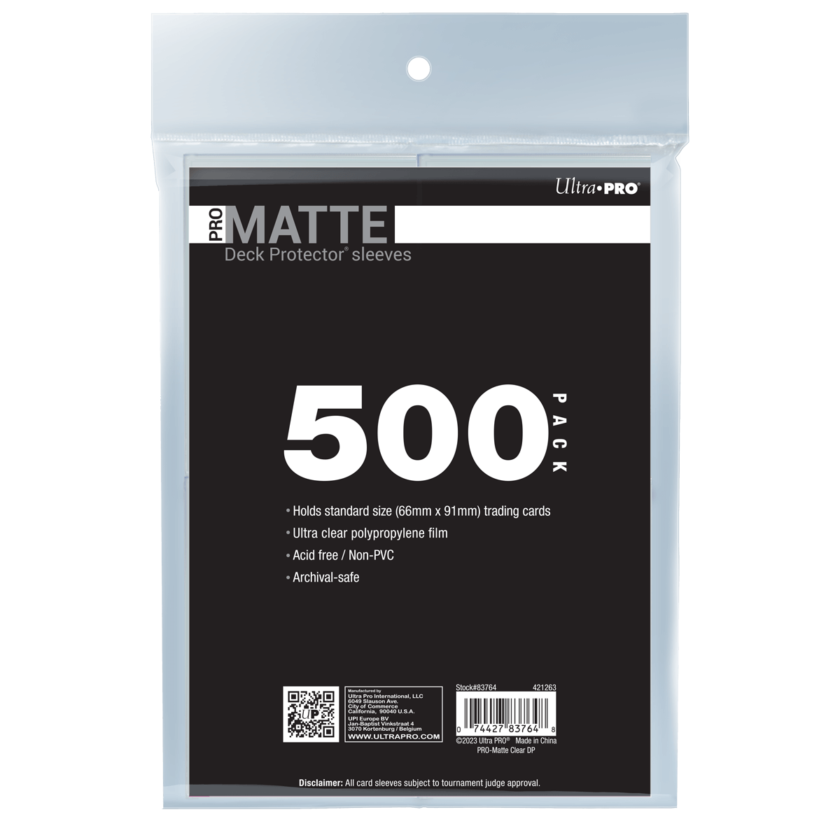 PRO-Matte Standard Deck Protector Sleeves Bundle (500ct)