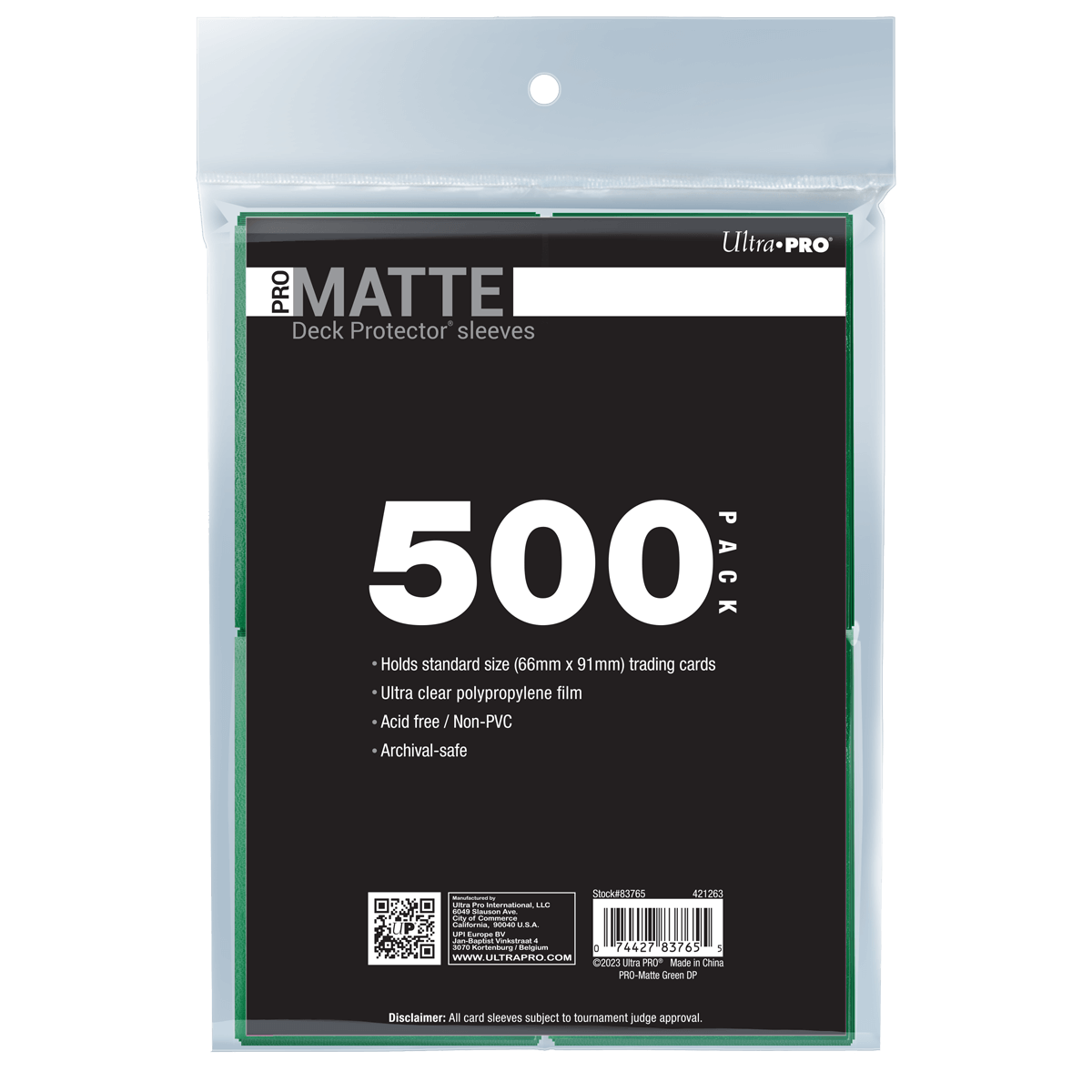 PRO-Matte Standard Deck Protector Sleeves Bundle (500ct)
