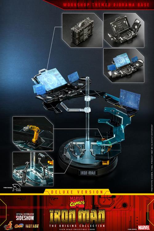 Iron Man The Origins Collection Hot Toys 1/6 Scale Collectible Die Cast Figure Deluxe Version 2022 CMS08-D38