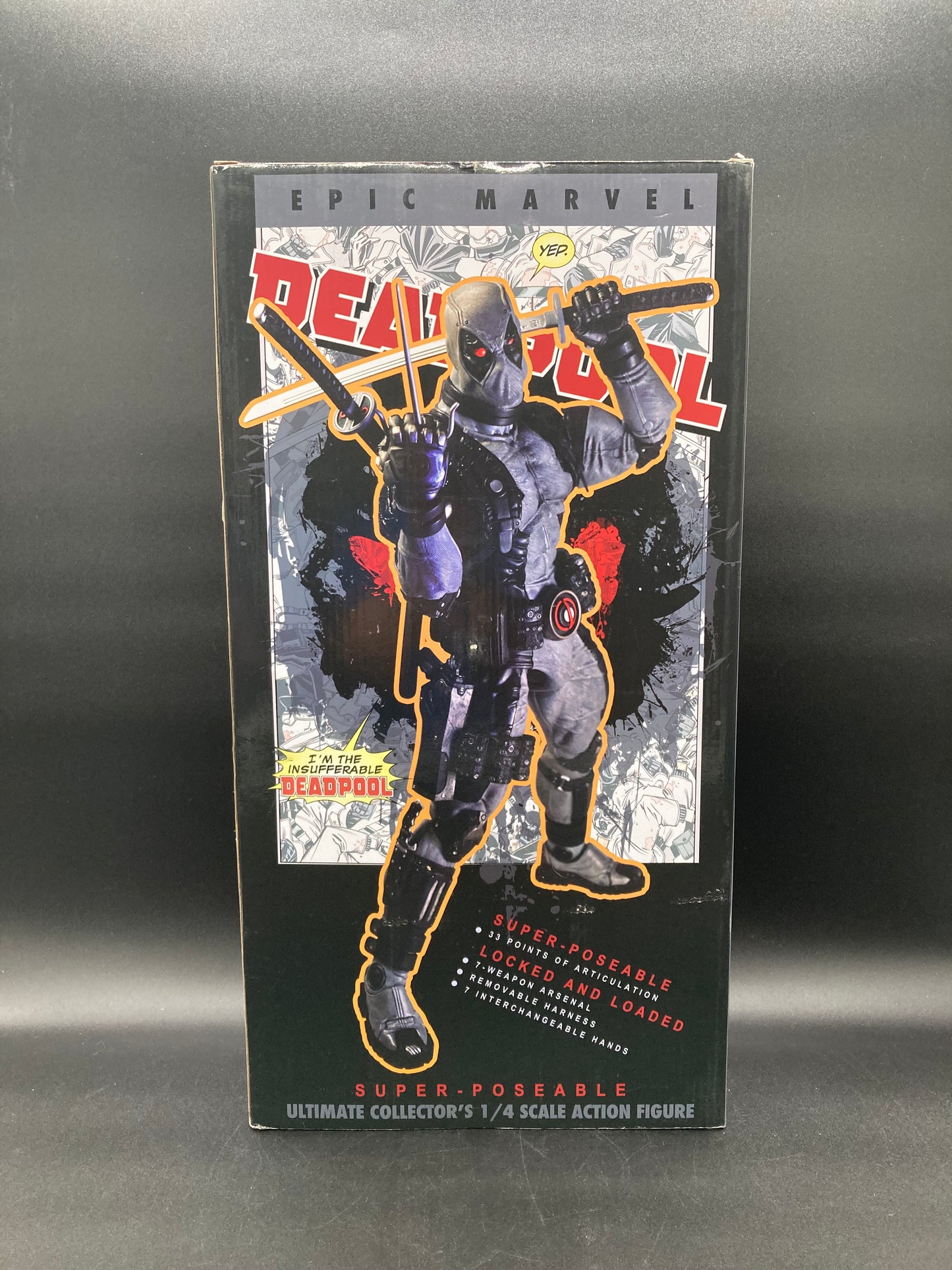 X-Force Deadpool NECA Ultimate Collector’s 1/4 Scale Epic Marvel Classics Number 01 Action Figure