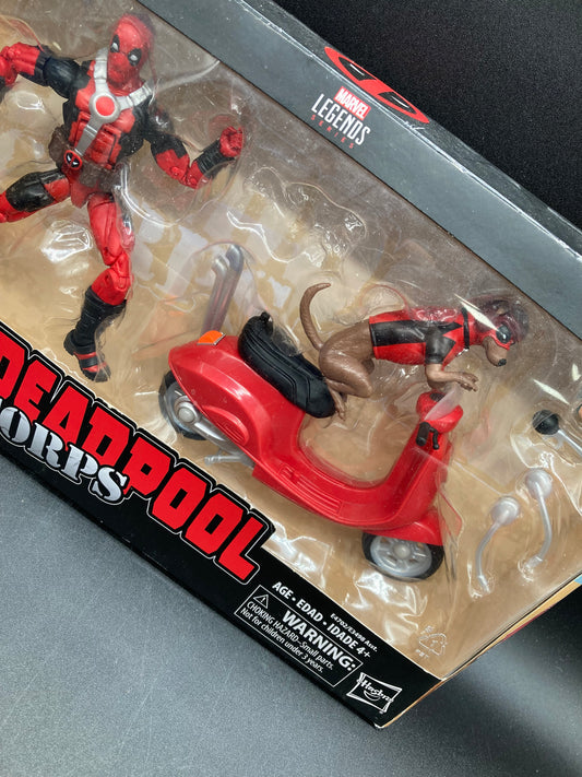 Deadpool Corps with scooter Hasbro Marvel Legends Figure Set 2019 (Open)