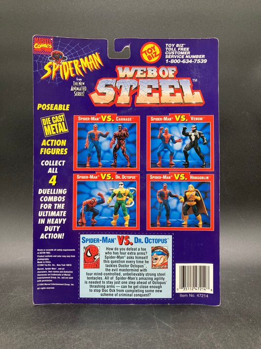 Spider-Man VS Dr. Octopus Toybiz Spider-Man Web Of Steel Figure Set 1994