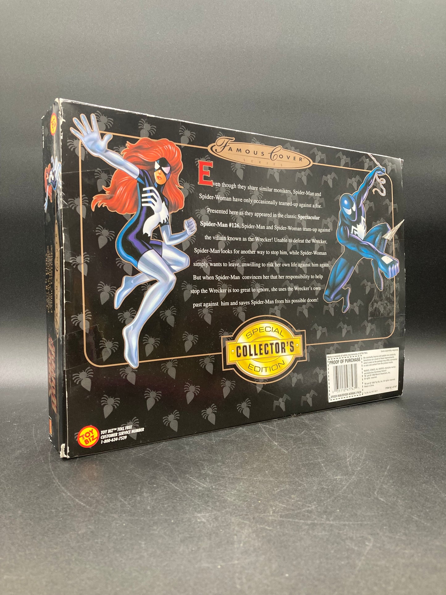Spectacular Spider-Man & Spider-Woman Toybiz Famous Cover Series 8” Figure Set