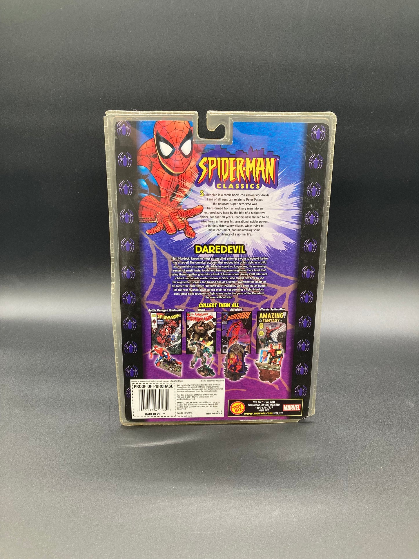 Daredevil Toybiz Spider-Man Classics 2001
