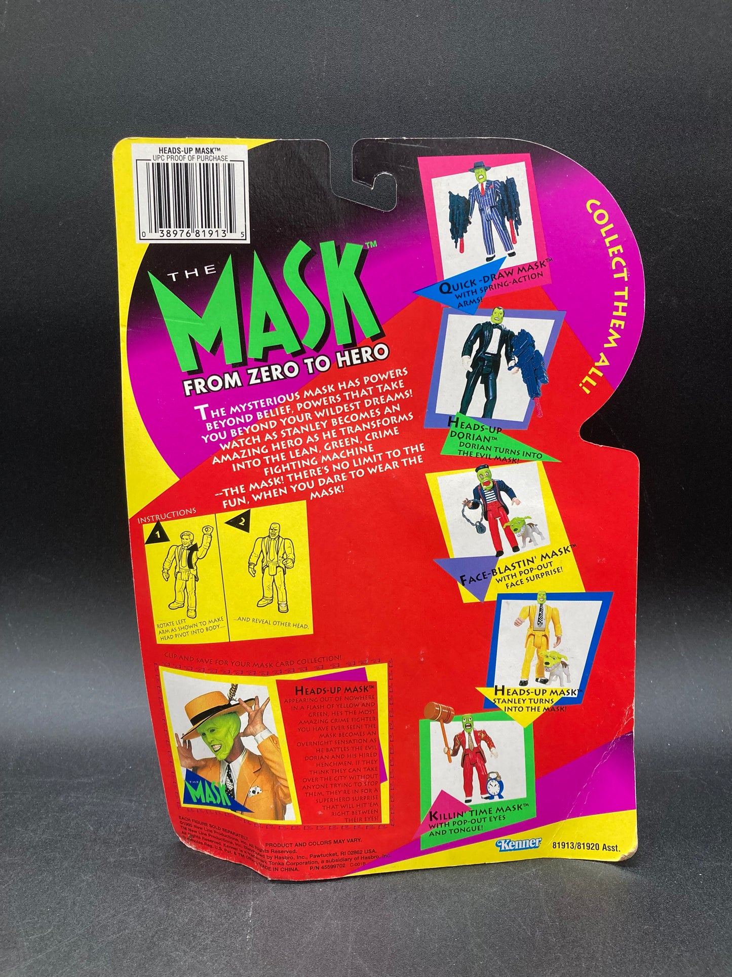 Heads-Up Mask Kenner The Mask Figure 1995