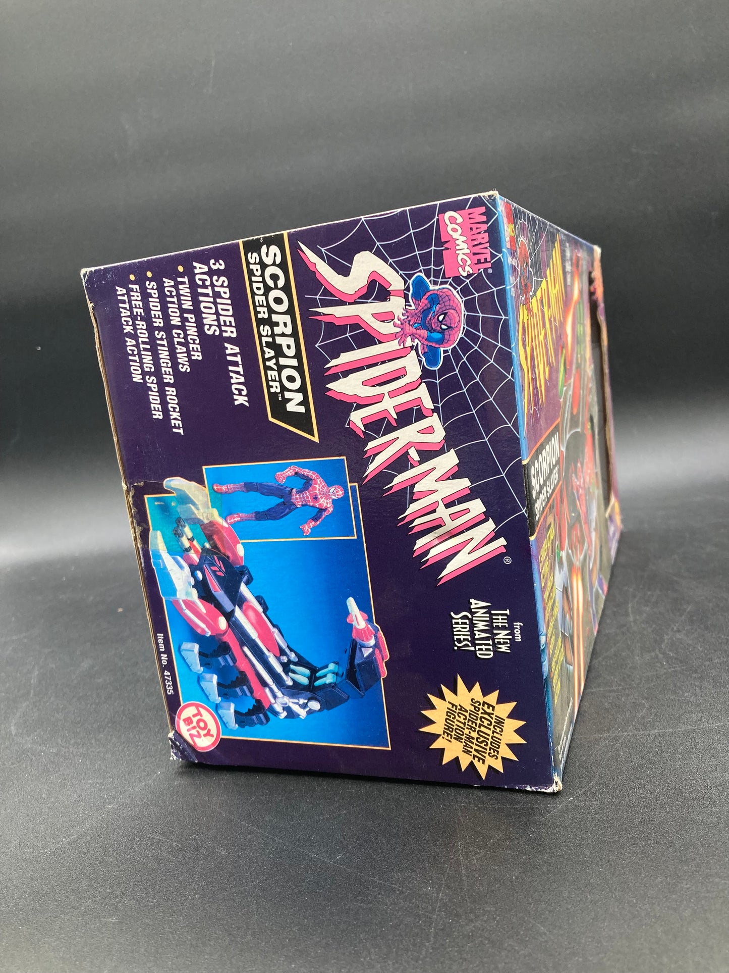 Scorpion Spider Slayer Toybiz Spider-Man Animated Series Figure Playset 1996