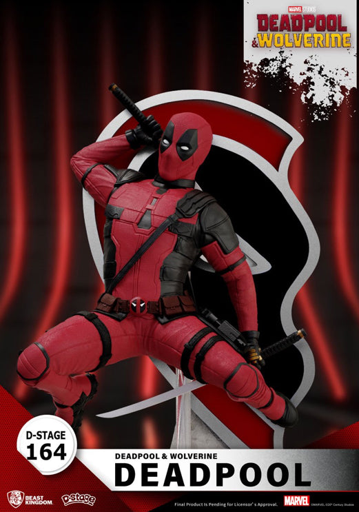 Deadpool and Wolverine Stage Diorama Beast Kingdom DS-164 Deadpool D-Stage Statue